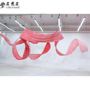花飞花手工装置艺术商场中庭酒店大堂吊顶大型悬挂纸艺飘带装饰
