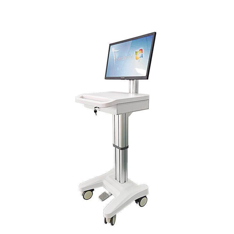 深圳厂家直销医生查房车 可移动可升降电脑推车 一体化信息工作站