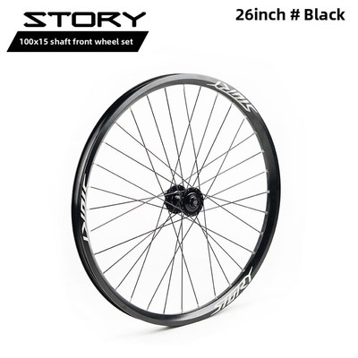 STORY街攀土坡山地车单速120响前后轮组26寸A35车圈培林轮组