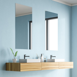 镜面贴纸卫生间浴室全身软镜子DIY卧室自粘墙贴玻璃门改造银光膜