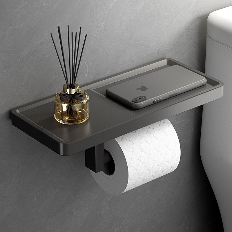 化妆室纸巾架304不锈钢免打孔卷筒卫生纸架厕所卫生纸卫生纸盒卫