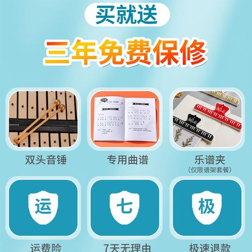 前谷幼儿园儿童小钟琴叮琴初学者当马林巴钢片琴可携式小型乐器
