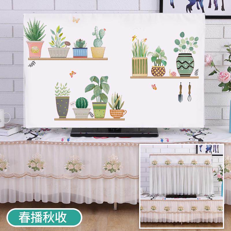 电视机罩双面防尘罩套挂式55英寸65液晶电视机套盖布曲面电视新款