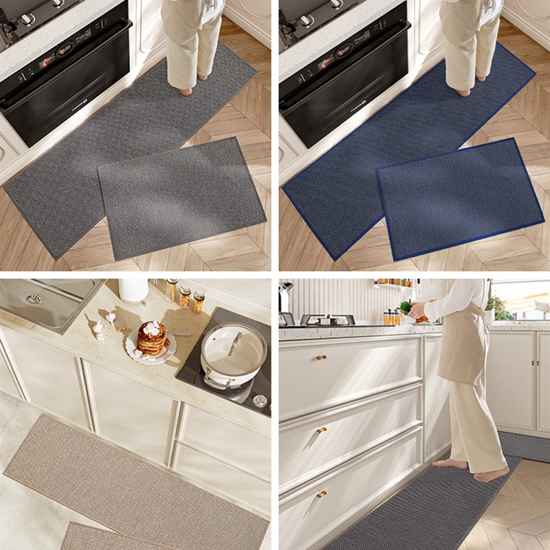 厨房地垫高级感加厚防滑防油防水地毯免洗可擦2025新款吸水脚垫子