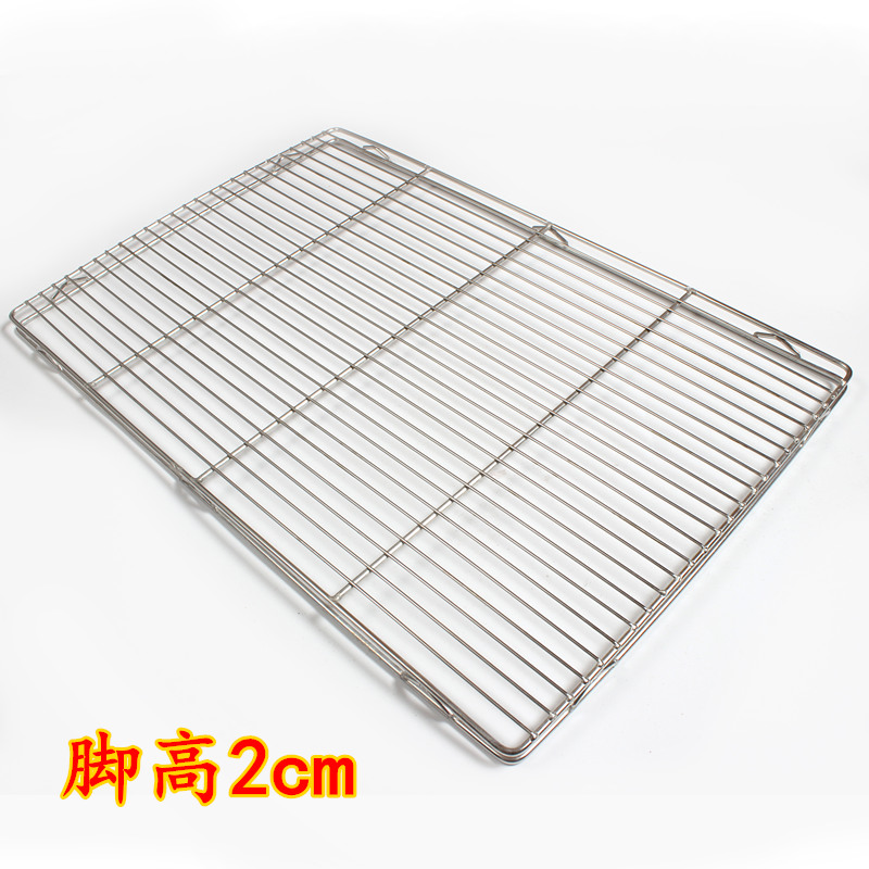 不锈钢猪肉网 蛋糕凉网烘培冷却网 置物架加粗双层猪肉网架烧烤网