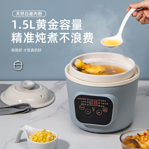 智能陶瓷电炖锅家用电炖盅煮粥宝宝副食品电陶锅迷你养生炖汤煲汤
