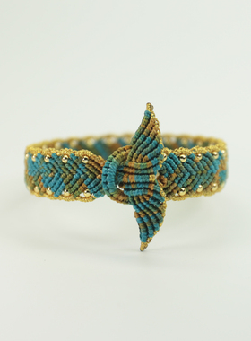 千里江山鱼尾手绳手工编织diy材料包本命年红绳自编情侣礼物手环