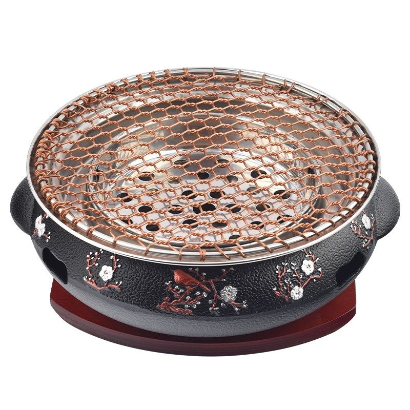 韩式铸铁炭炉无烟烧烤炉商用碳烤肉锅木炭火冬日围炉煮茶家用室内