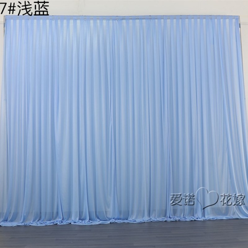 婚庆纱幔打底布幔婚礼布置舞台幕布帷幔底幔幼儿园小舞台背景装饰
