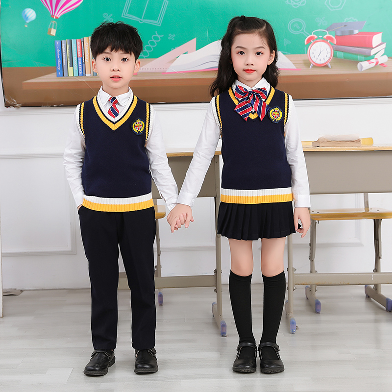 儿童英伦风班服小学生校服诗朗诵合唱服秋校运动会套装幼儿园园服
