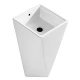 Простая и персонализированная раковина на пьедестале для ванной комнаты, вертикальная объединенная художественная раковина, встроенная напольная раковина для балкона, большая