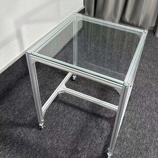 玻璃小茶几客厅沙发方形矮桌洽谈桌移动小型艺术风展示桌咖啡桌