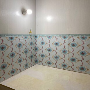 墙裙护墙贴墙围墙贴纸卧室翻新自贴农村炕围纸自粘壁纸踢脚线