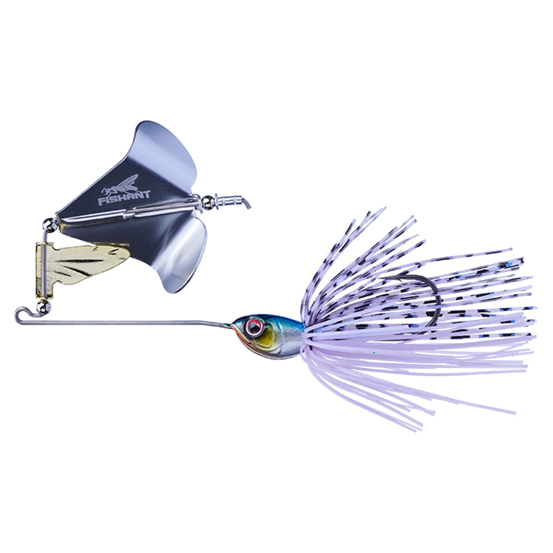 飞蚂蚁水面系拖拉机路亚饵噪音胡须佬复合亮片铅头钩鲈鱼鳜鱼假饵