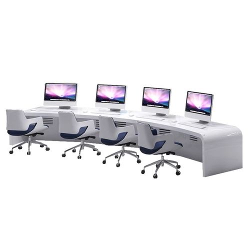 钢琴烤漆监控控制台指挥中心调度桌现代简约定制安防多媒体操作台