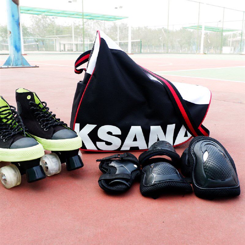 轮滑收纳包加大男女溜冰鞋收纳袋旱冰速滑鞋冰刀鞋速滑鞋单肩背包