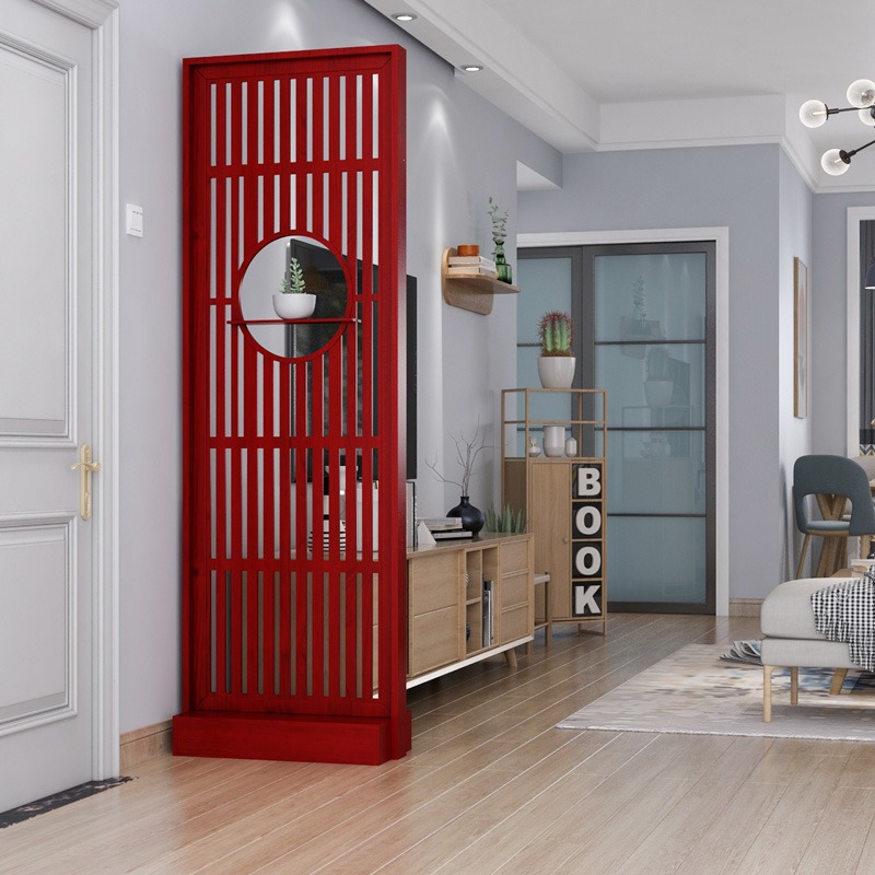 屏风隔断墙客厅简约现代装饰卧室遮挡家用双面网红进门实木玄关柜