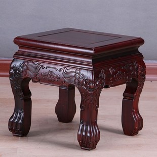 红木凳子非洲酸枝木小方凳加厚加粗雕花凳子沙发方凳实木家具小凳