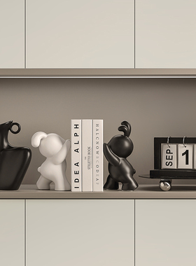 高档现代抽象锁骨艺术个性小众样板间家居装饰品酒柜摆设客厅摆件