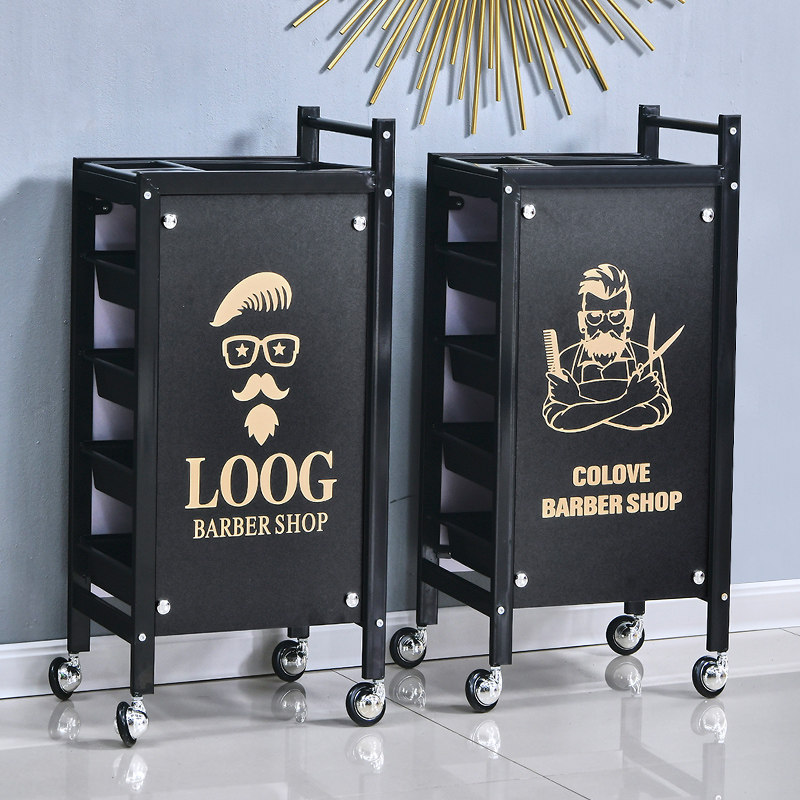 美发车发廊手g推车杠车美容小推车理发店烫染工具车复古特价包邮