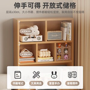 实木书桌书架一体书柜桌子家用学生F学习写字台卧室小户型电脑桌