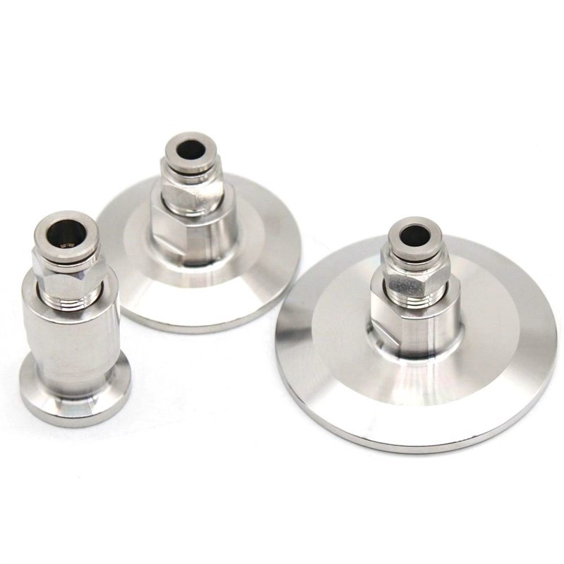 304卫生级快装气管快插软管卡箍不锈钢卡箍接头NPT1/V4快速皮接P