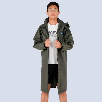 军绿色雨b衣单人全身连体加厚长款防水防暴雨防风干活骑行雨衣雨
