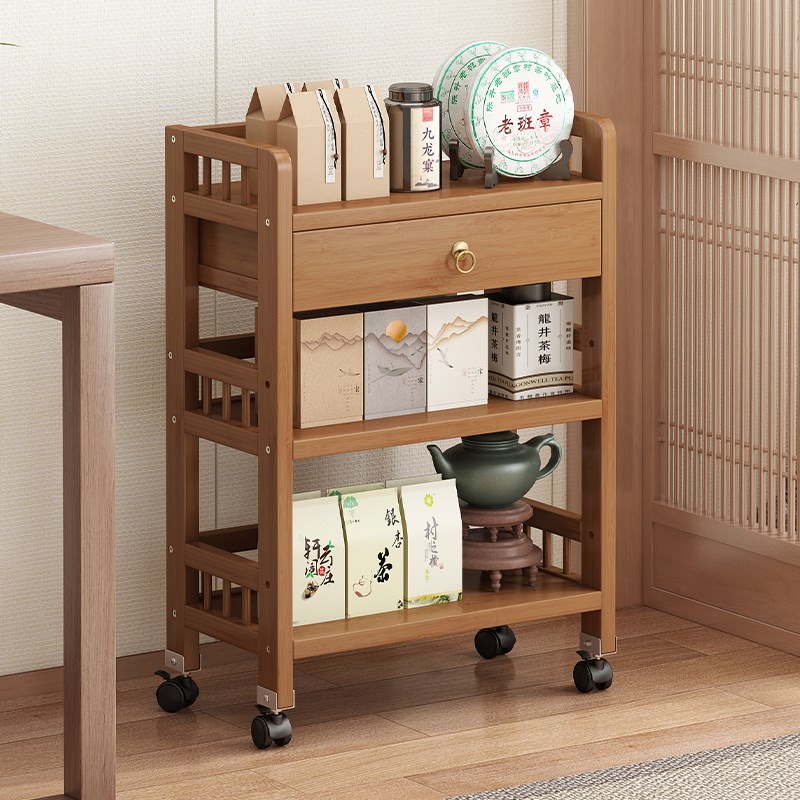 可移动茶几d茶桌边几简易小推车非实木多功能置物架茶叶茶具收纳
