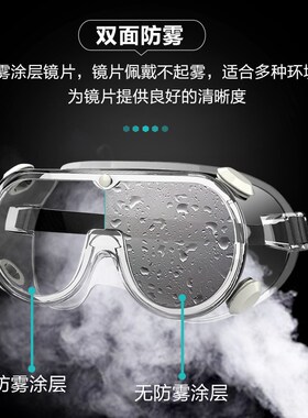 护目镜防风灰尘高清多功能不起雾C防飞溅眼镜专用劳保防飞沙抗冲