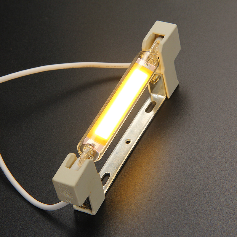 R7S可调光LED玻璃灯管太阳管78mm118mm 220V替代V碘钨灯横插投光