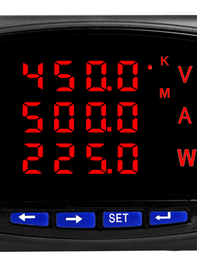 单相220V多功能表 数显电流电压功率电量计O量组合表电力电能电表