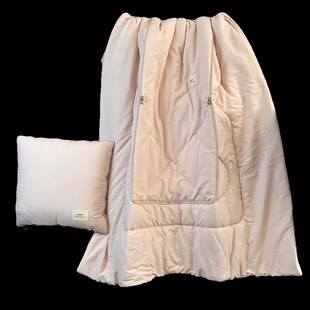 纯色拉链款简约抱枕被子午x休被办公家居汽车两用折叠被午休毯