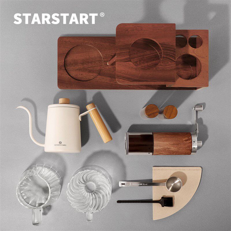 手冲咖啡套装g手磨咖啡机手冲咖啡壶套装分享壶咖啡器具木架收纳