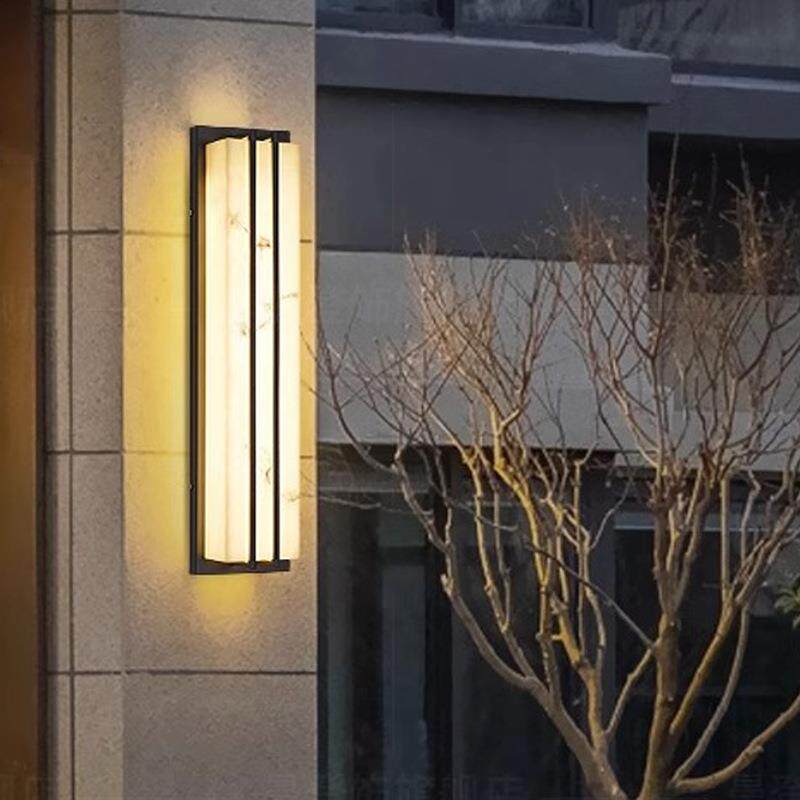 简约仿云石壁灯户外防水现代别墅酒店大门口柱子庭院灯院子景观灯