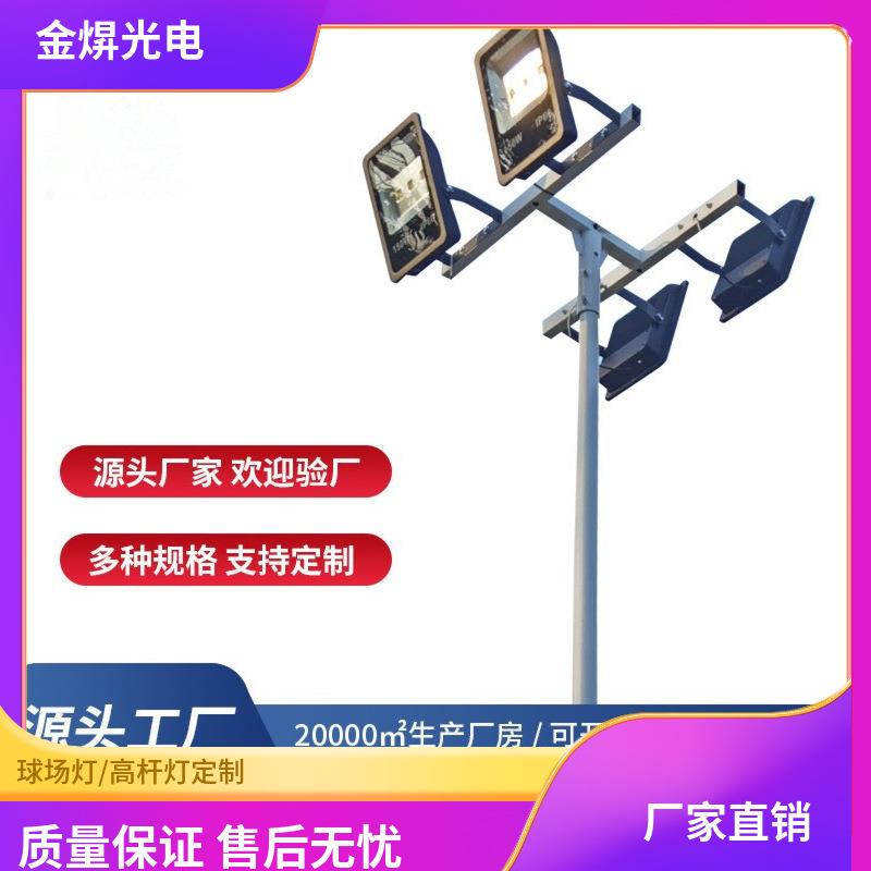 LED户外球场灯杆足球篮球场照明灯杆6米7米8米10米广场道路高杆灯