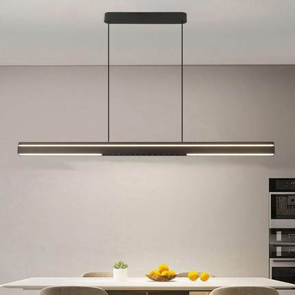 现代茶桌吧台办公书房餐桌餐吊灯高级北欧极简led护眼餐厅简约