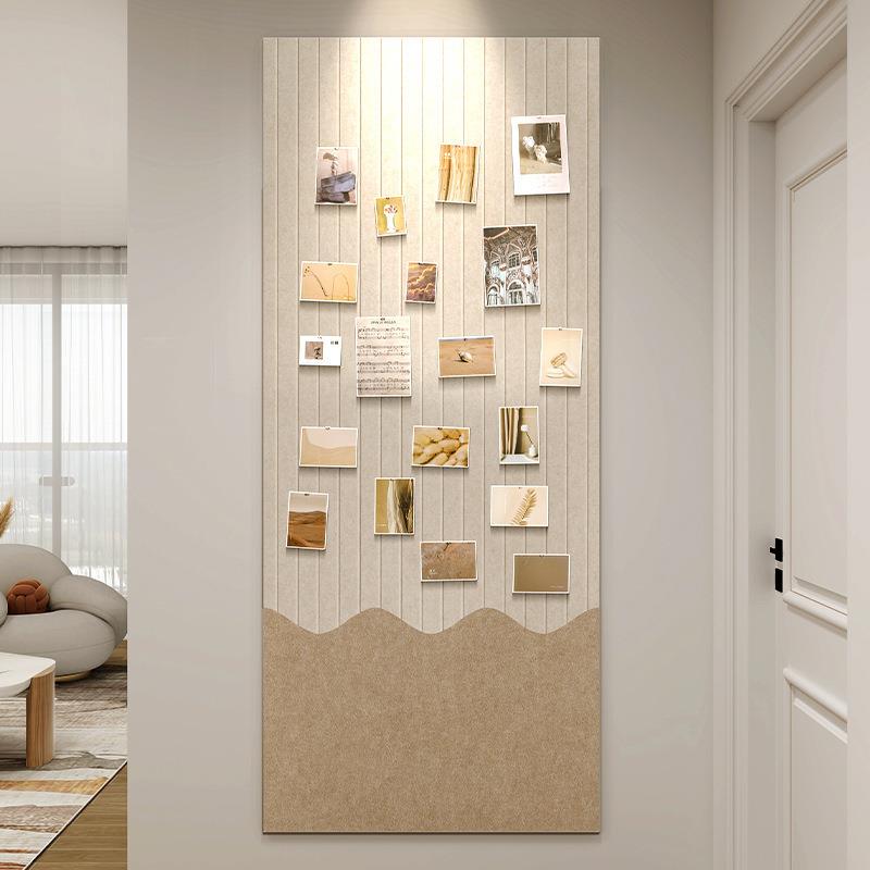 照片墙毛毡板背景板羊毛毡墙贴软木留言板拍立得相片墙感作品展示