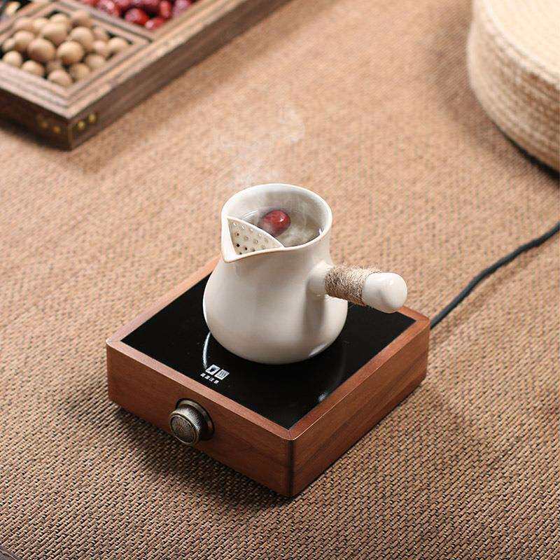 罐罐茶煮茶器日式陶泥侧把烤茶壶炭火炉网红围炉工具室内家用装备