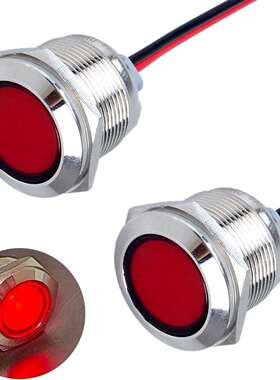 DMWD 2PCS 22mm 金属指示灯安装孔 7/8 英寸,110-220VAC 20mA 防