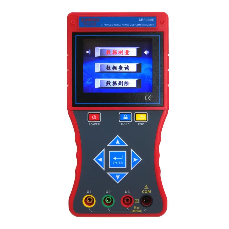 AB3000C三相智能相位伏安表 相位电流间相位频率相序功率