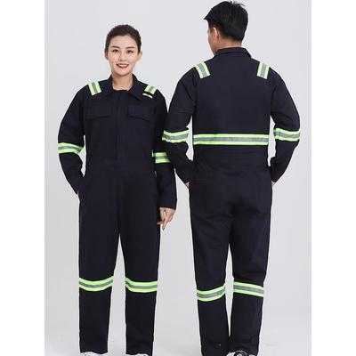 防静电阻燃连体工作服纯棉船厂海港口炼钢焊工防烫劳保
