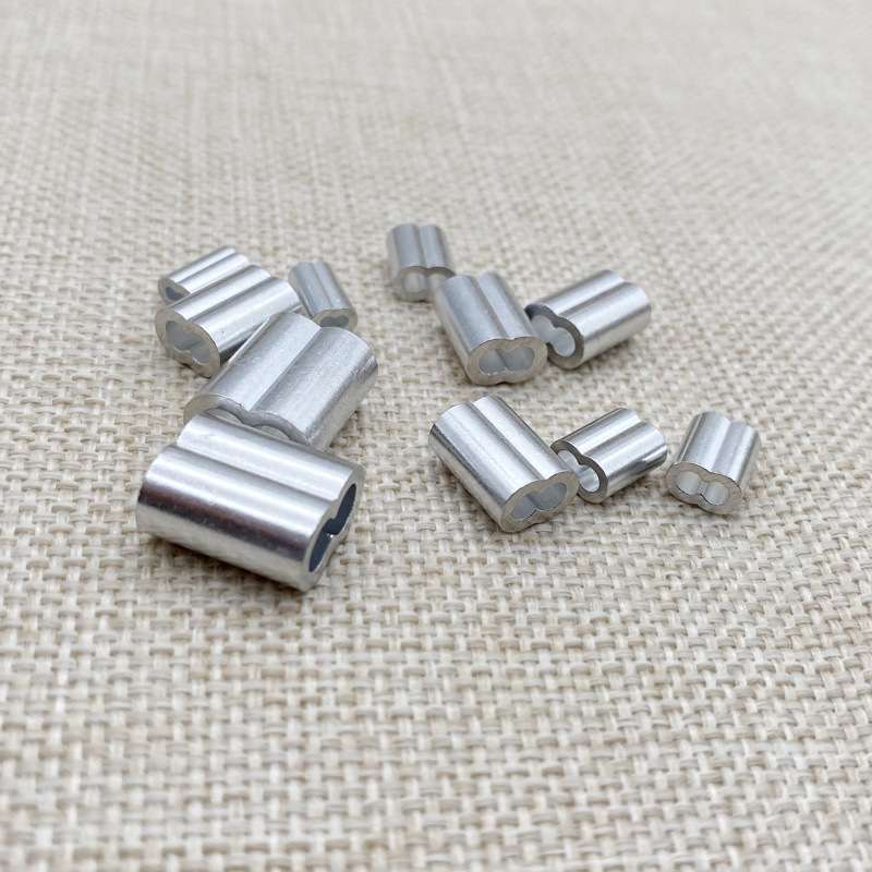 250pcs盒装鸡心环铝管套组合三角套环8字形铝管M1.2-M5套装