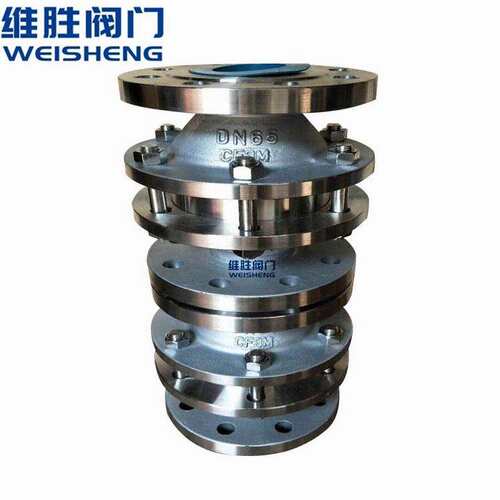 V不锈钢法兰阻爆轰型管道阻火器FWL-16P  DN15-DN300    GZW阻火