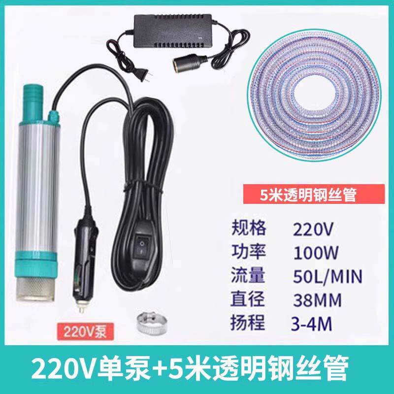 小型抽水泵机电动沉潜水泵自吸家用12v24伏220直流低压抽酒器水棒