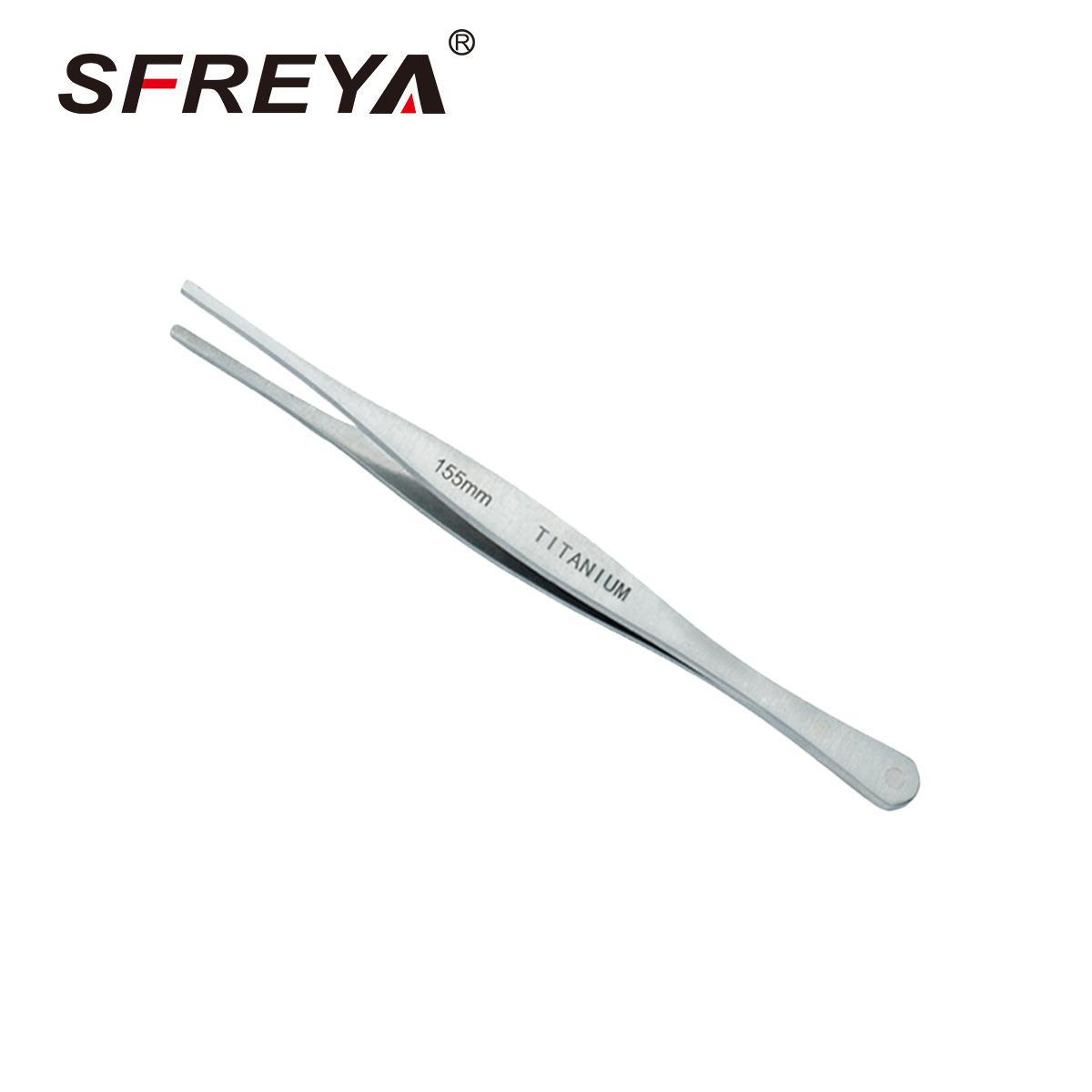 SFREYA T112202 钛合金平头镊子 无磁钛合金工具