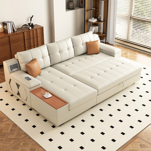 中古风多功能折叠沙发床