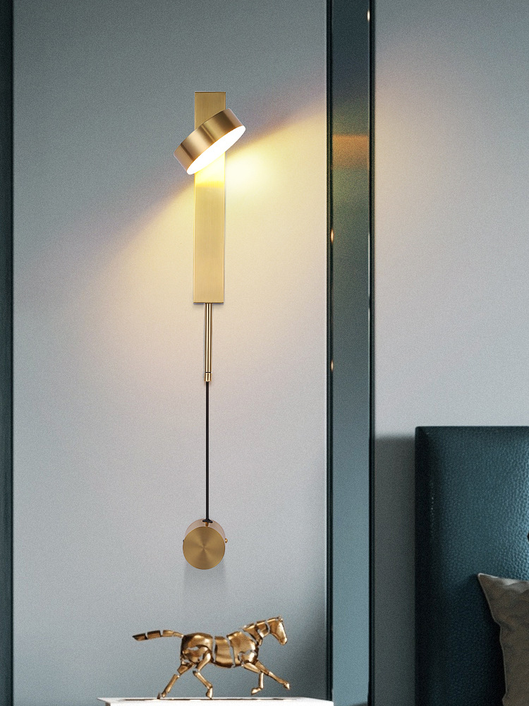 壁灯卧室床头灯免接线客厅创意主卧北欧现代简约充电款式免布线灯