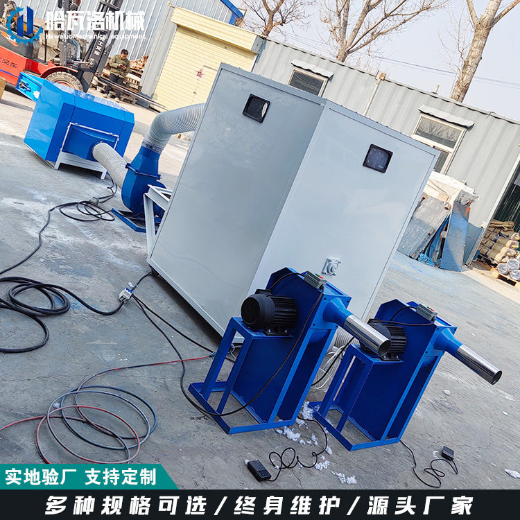 新型抱枕枕芯填充机双口pp棉开松充棉机沙发靠背冲棉机厂家