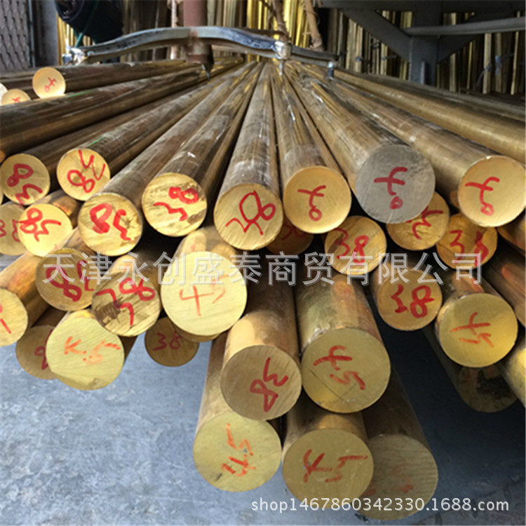 现货h62黄铜棒易纤焊和焊接黄铜棒国标H59黄铜棒普通黄铜棒图片