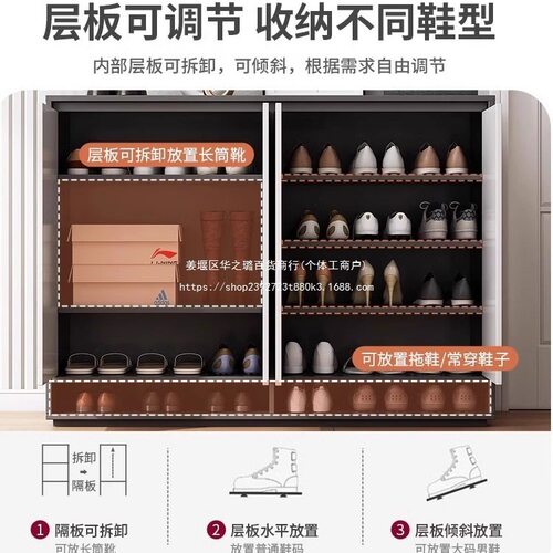 鞋柜家用室内玄关柜门口储物柜阳台收纳2023新款爆款多层入户鞋架